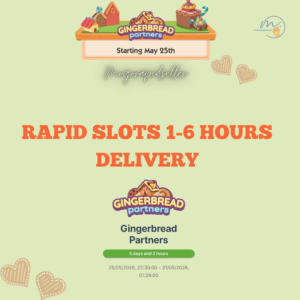 MONOPOLY GO GINGERBREAD PARTNER EVENT!! - RUSH SLOT 1-6 hours